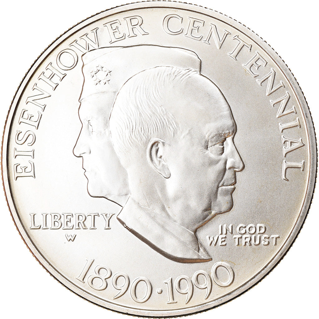 Coin, United States, Eisenhower centennial, Dollar, 1990, U.S. Mint, West Point