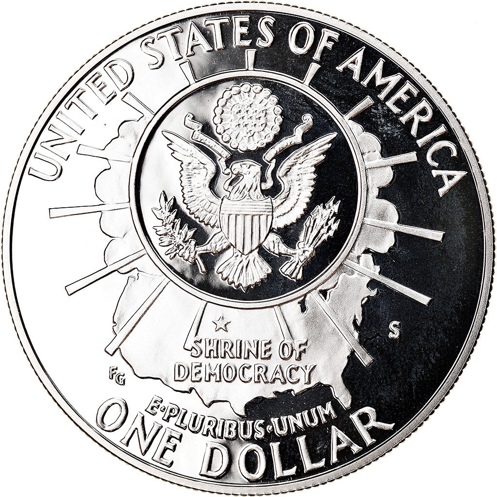 Coin, United States, Mont Rushmore, Dollar, 1991, U.S. Mint, San Francisco