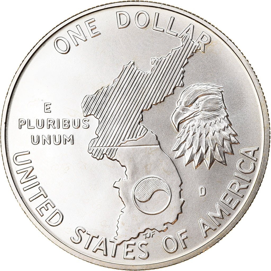Coin, United States, Guerre de Corée, Dollar, 1991, U.S. Mint, Denver