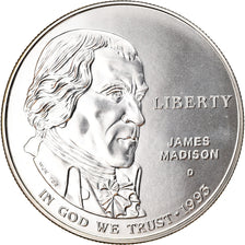 Coin, United States, James Madison, Dollar, 1993, U.S. Mint, Denver, MS(65-70)