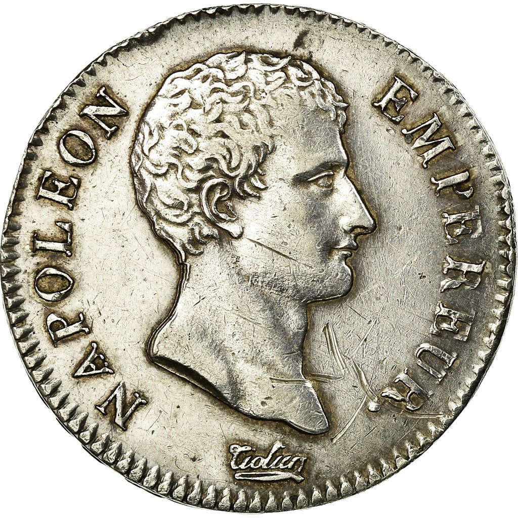 Moneda, Francia, Napoléon I, 2 Francs, 1806, Paris, MBC+, Plata, KM:658.1