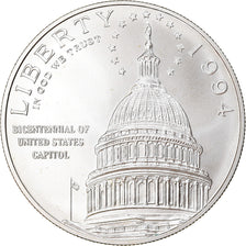 Coin, United States, Bicentenaire du Capitole, Dollar, 1994, U.S. Mint, Denver