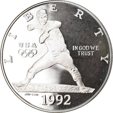 Moneta, Stati Uniti, Baseball, Dollar, 1992, U.S. Mint, San Francisco, FDC
