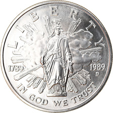 Coin, United States, Bicentenaire du Congrès, Dollar, 1989, U.S. Mint, Denver