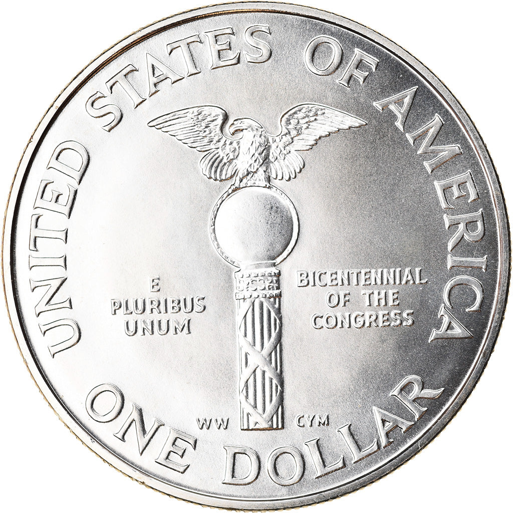 Coin, United States, Bicentenaire du Congrès, Dollar, 1989, U.S. Mint, Denver