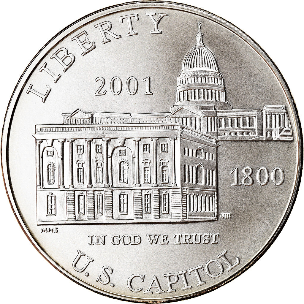 Coin, United States, Capitole, Dollar, 2001, U.S. Mint, Philadelphia, MS(65-70)