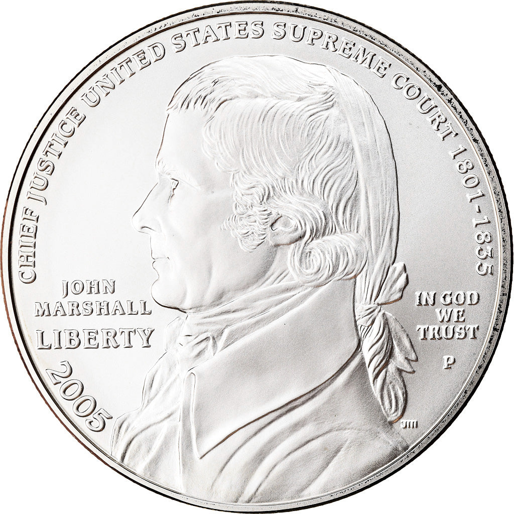 Coin, United States, John Marshall, Dollar, 2005, U.S. Mint, Philadelphia