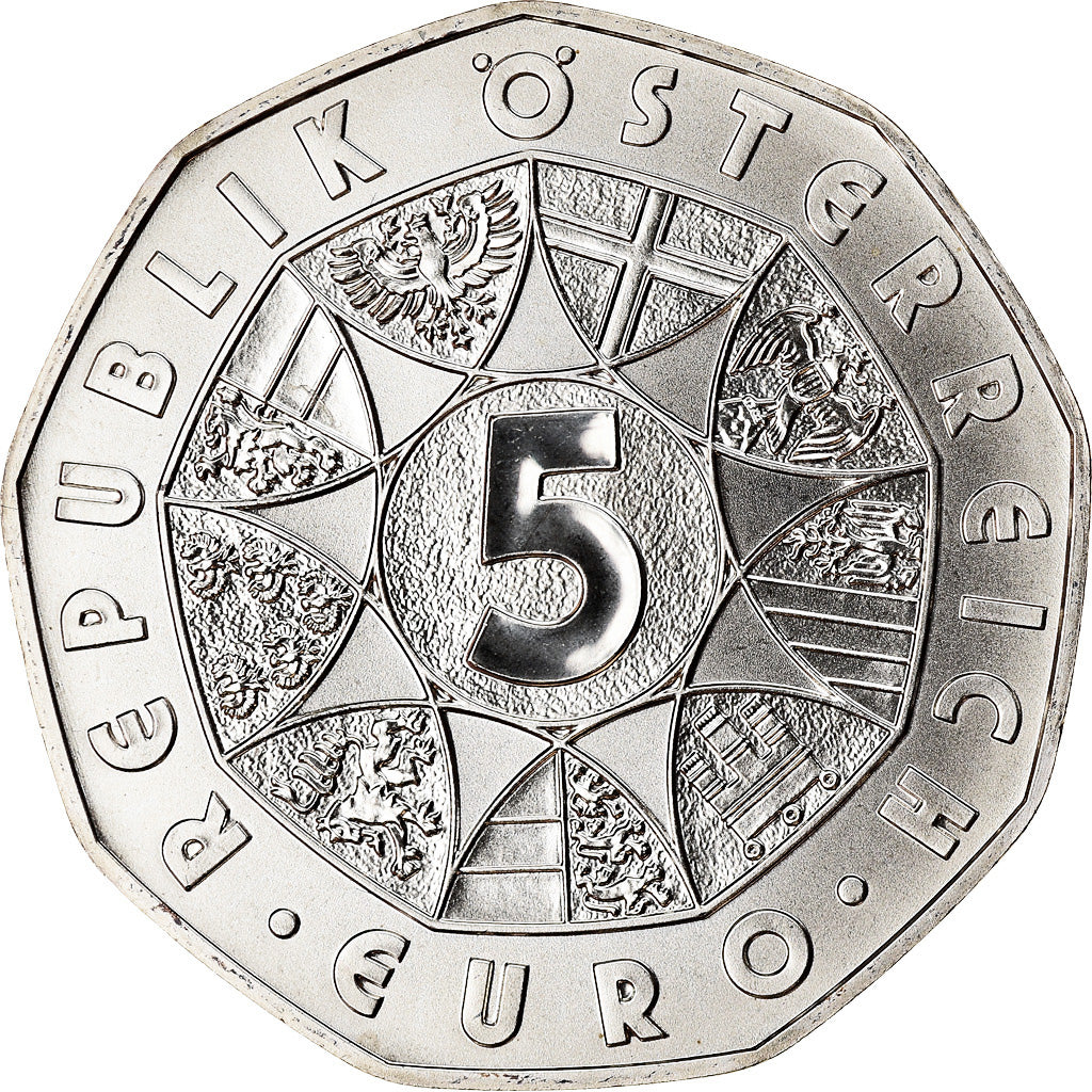 Austria, 5 Euro, Centenaire du football, 2004, MS(63), Silver, KM:3113