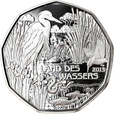 Austria, 5 Euro, Pays de l'Eau, 2013, FDC, Argento, KM:3222a
