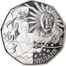 Österreich, 5 Euro, Nouvelle année, 2014, STGL, Silber
