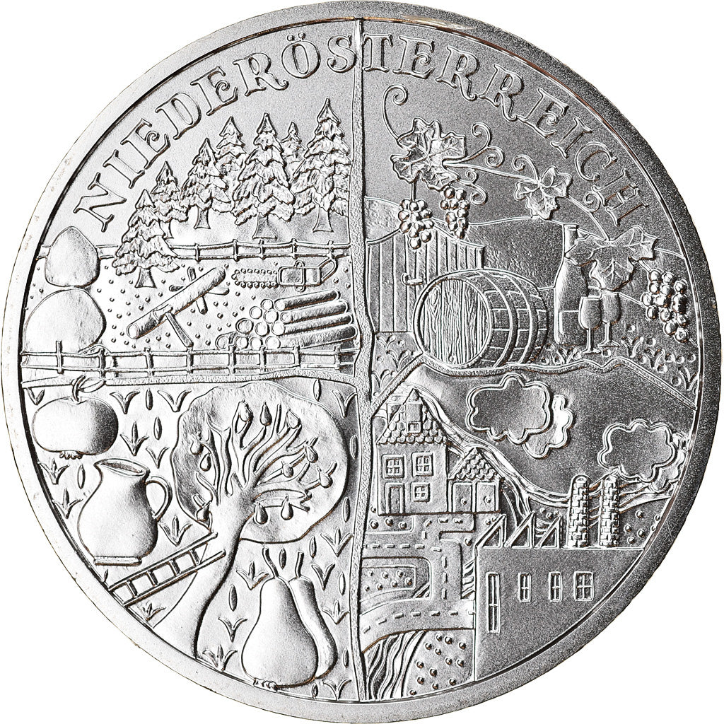 Austria, 10 Euro, Vorarlberg, 2013, FDC, Argento, KM:3224a