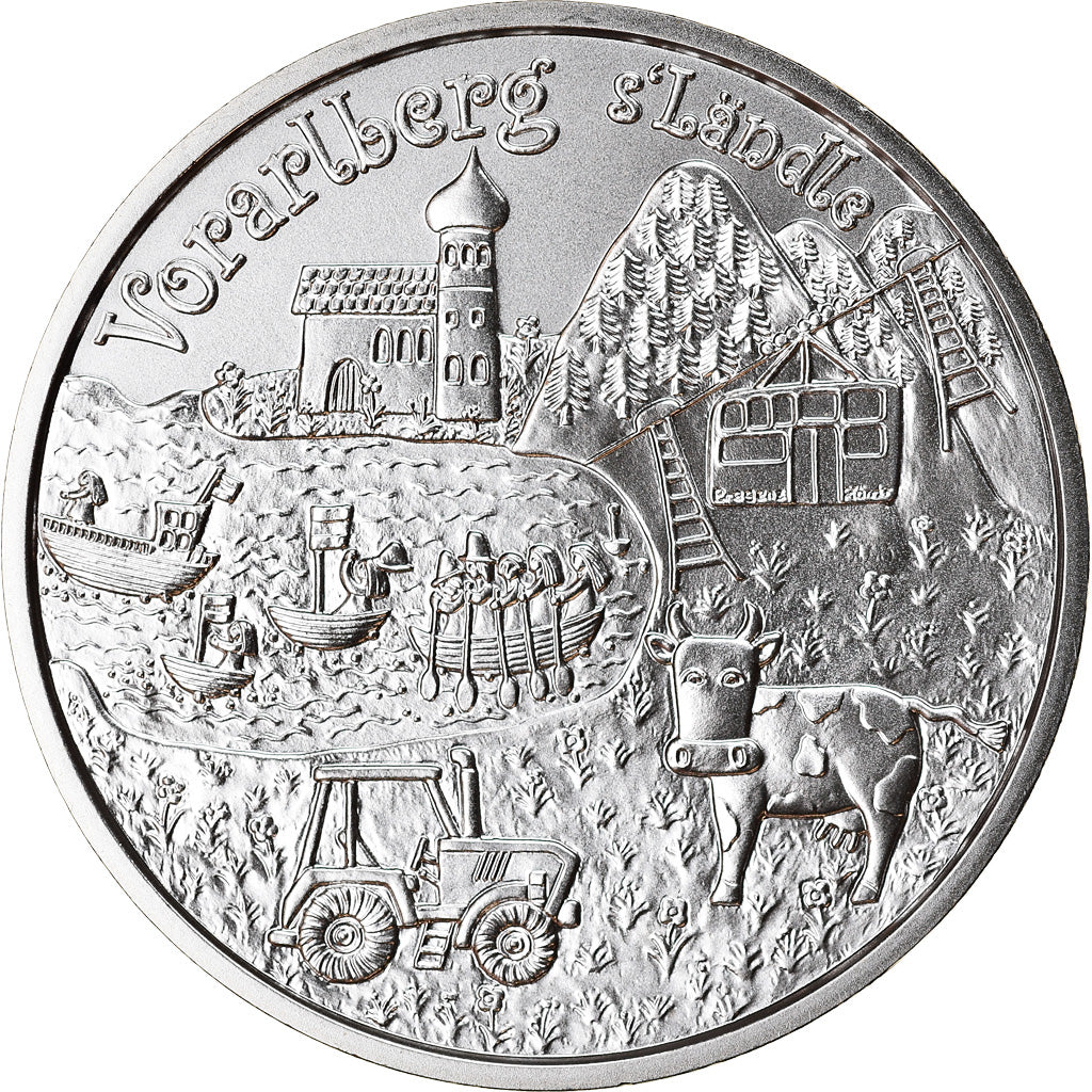 Austria, 10 Euro, Vorarlberg, 2013, MS(65-70), Silver, KM:3224a