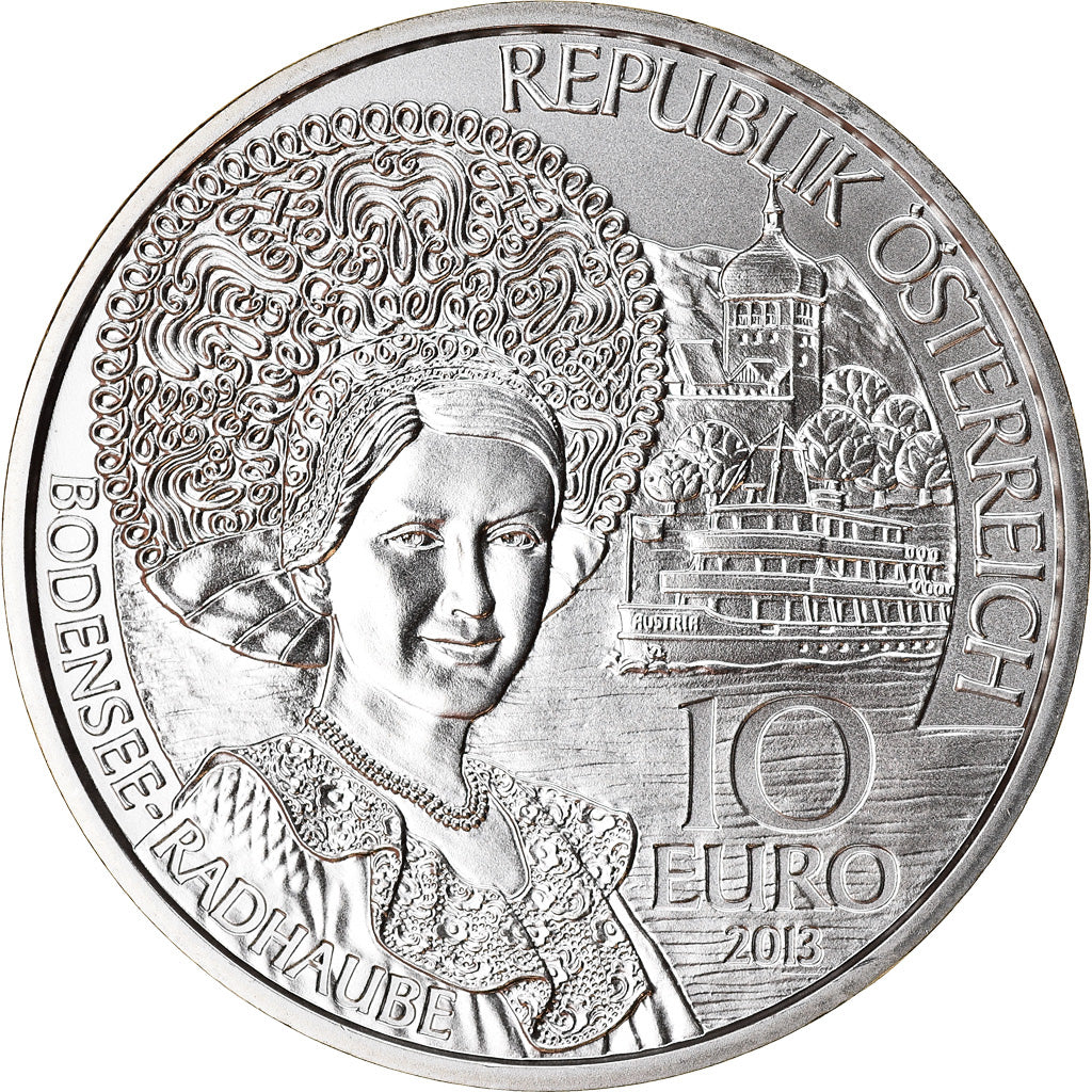 Austria, 10 Euro, Vorarlberg, 2013, MS(65-70), Silver, KM:3224a