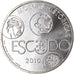 Portugal, 10 Euro, L'Escudo, 2010, Lisbon, MS(65-70), Srebro, KM:803