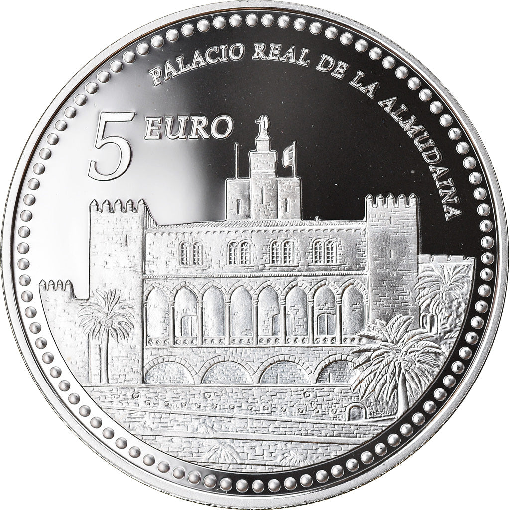 Spagna, 5 Euro, Palacio Almudaina, 2013, SPL, Argento