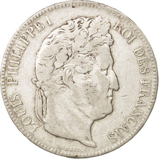 France,Louis-Philippe,5 Francs,1836,Lille,VF(30-35),Silver,KM:749.13,Gadoury 678