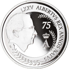 Belgium, 10 Euro, 75ème anniversaire du Roi, 2009, Proof, MS(65-70), Silver