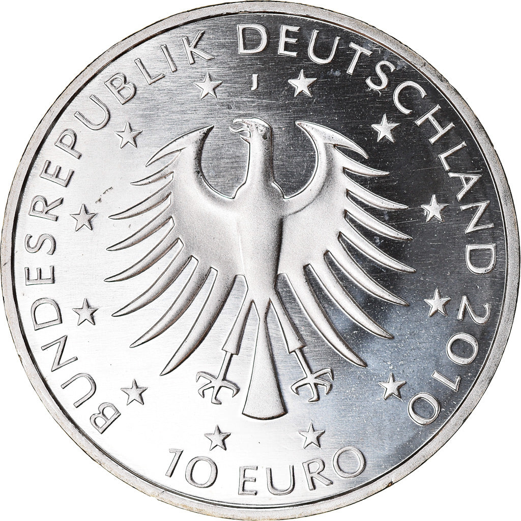 GERMANY - FEDERAL REPUBLIC, 10 Euro, Robert Schumann, 2010, Proof, MS(65-70)