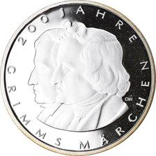 GERMANY - FEDERAL REPUBLIC, 10 Euro, Les frères Grimm, 2012, Proof, MS(65-70)