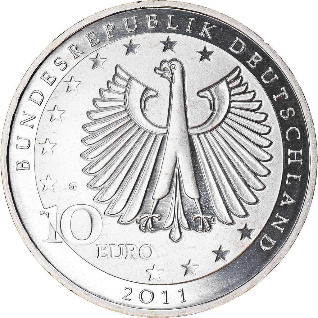 Bundesrepublik Deutschland, 10 Euro, Franz Listz, 2011, Proof, STGL, Silber