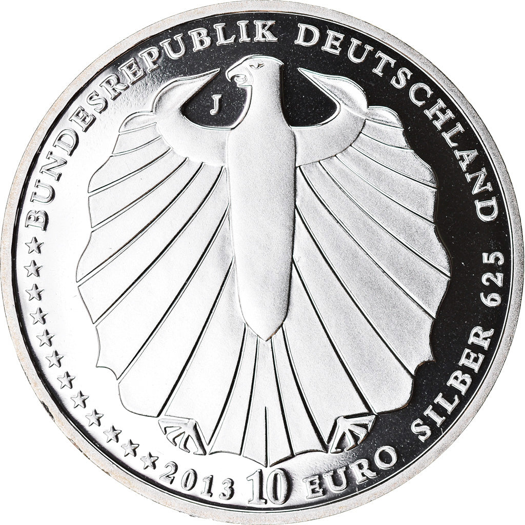 Niemcy, 10 Euro, Blanche Neige, 2013, Proof, MS(65-70), Srebro