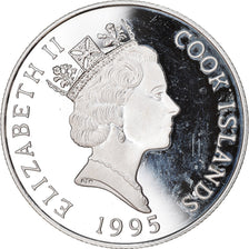 Coin, Cook Islands, Elizabeth II, 5 Dollars, 1995, AU(55-58), Silver, KM:234