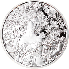 Cecoslovacchia, medaglia, Alphonse Mucha, Arts & Culture, Proof, FDC, Argento