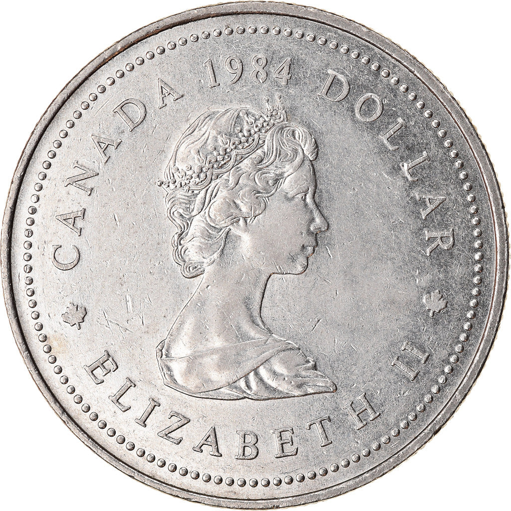 Coin, Canada, Elizabeth II, Dollar, 1984, Royal Canadian Mint, Ottawa, Jacques