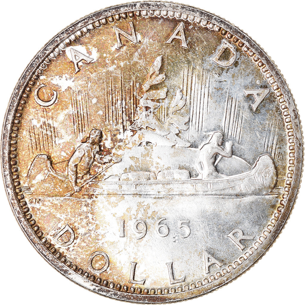 Coin, Canada, Elizabeth II, Dollar, 1965, Royal Canadian Mint, Ottawa