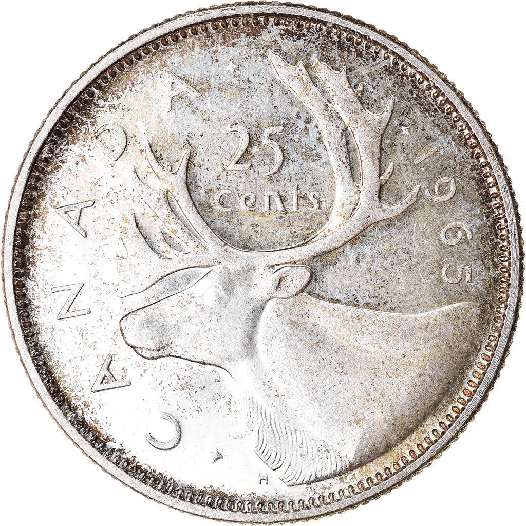 Monnaie, Canada, Elizabeth II, 25 Cents, 1965, Royal Canadian Mint, Ottawa, SUP