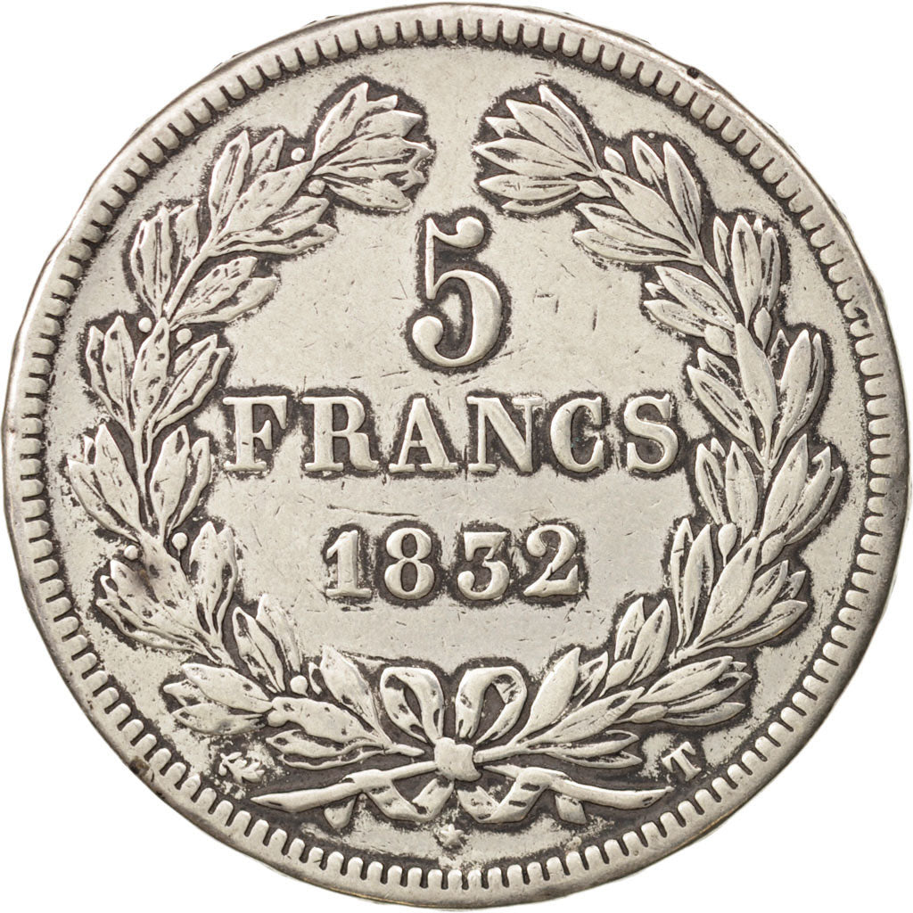 Monnaie, France, Louis-Philippe, 5 Francs, 1832, Nantes, TTB, Argent, KM:749.12