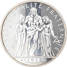 France, 10 Euro, Hercule, 2012, BE, MS(65-70), Silver, KM:2073