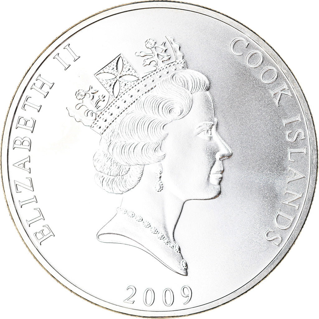 Coin, Cook Islands, Elizabeth II, Bounty, Dollar, 2009, Franklin Mint, MS(63)