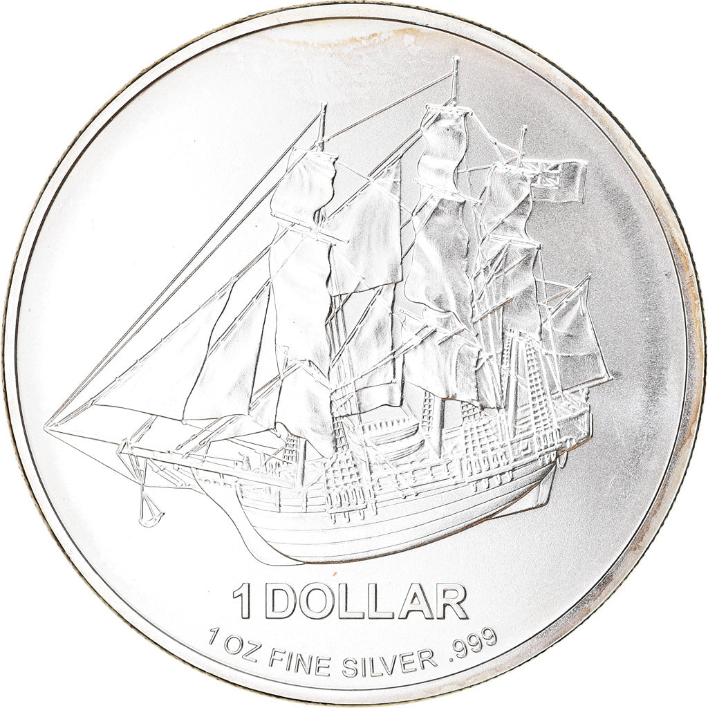 Coin, Cook Islands, Elizabeth II, Bounty, Dollar, 2009, Franklin Mint, MS(63)