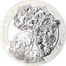 Coin, Rwanda, Hippopotame, 50 Francs, 2017, MS(65-70), Silver