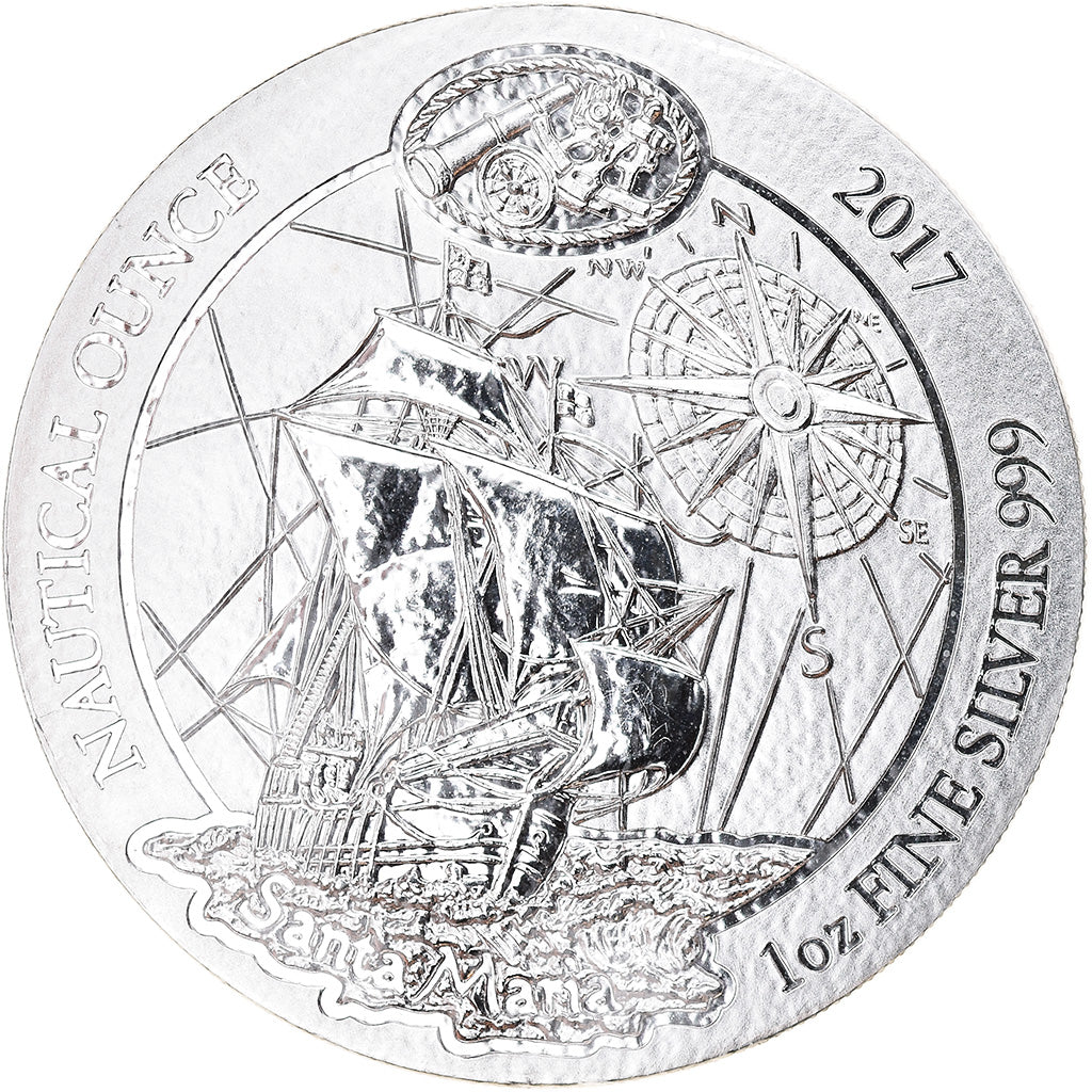 Coin, Rwanda, Santa Maria, 50 Francs, 2017, MS(65-70), Silver