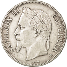 Frankreich, Napoléon III, 5 Francs, 1867, Strasbourg, EF(40-45),Silber, KM 799.2