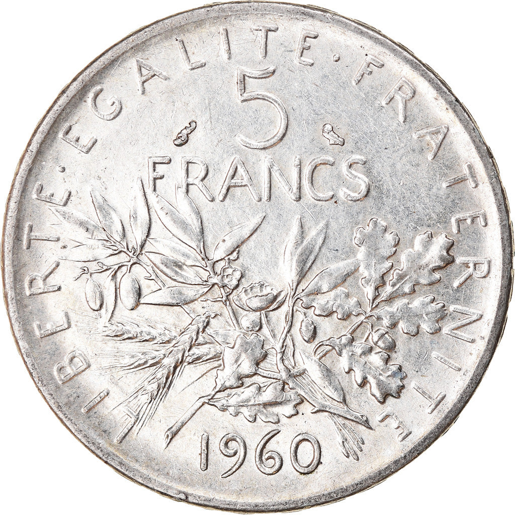 Monnaie, France, Semeuse, 5 Francs, 1960, Paris, SUP, Argent, Gadoury:770