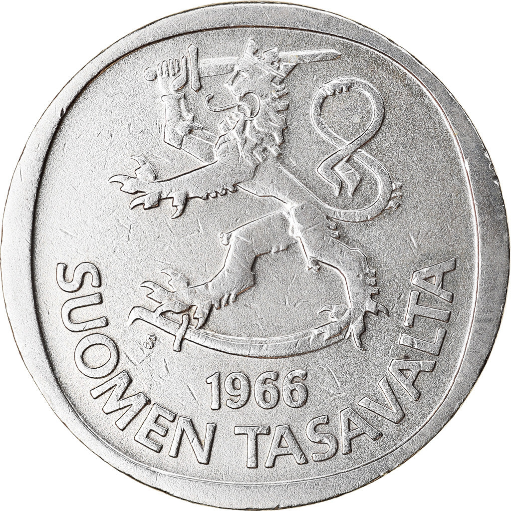 Münze, Finnland, Markka, 1966, VZ, Silber, KM:49