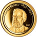 Coin, Mongolia, Alfred Nobel, 500 Tugrik, 2007, MS(65-70), Gold