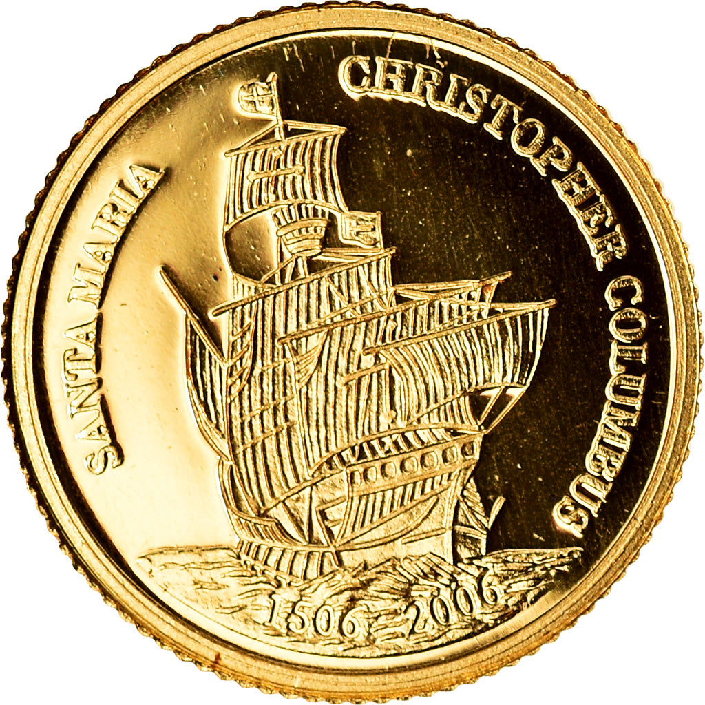 Palau, Christophe Colomb, Dollar, 2006, STGL, Gold