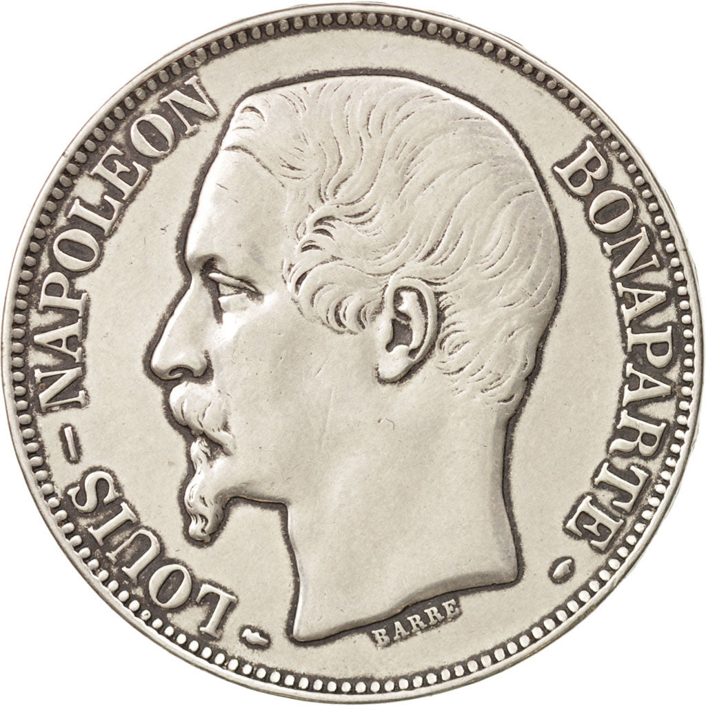 France, Napoléon III, 5 Francs, 1852, Paris, TTB+, Argent, KM:773.1, Gadoury 726