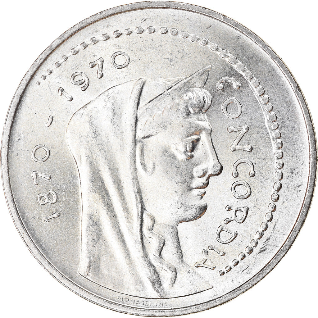 Moeda, Itália, Concordia, 1000 Lire, 1970, Rome, AU(55-58), Prata, KM:101