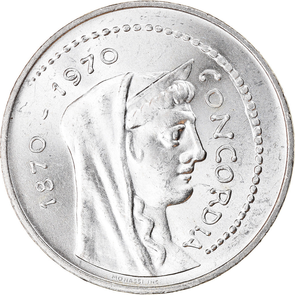 Coin, Italy, Concordia, 1000 Lire, 1970, Rome, AU(55-58), Silver, KM:101