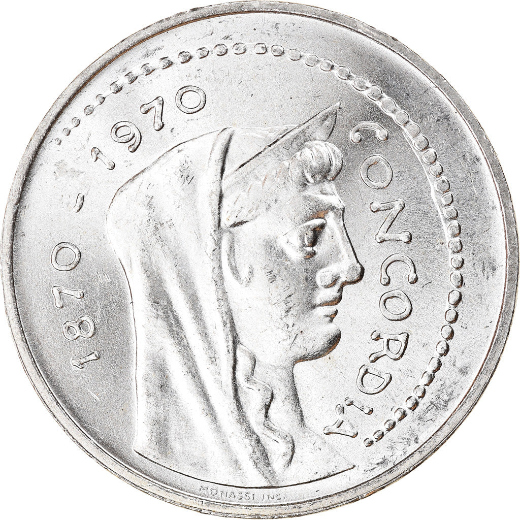 Coin, Italy, Concordia, 1000 Lire, 1970, Rome, MS(60-62), Silver, KM:101