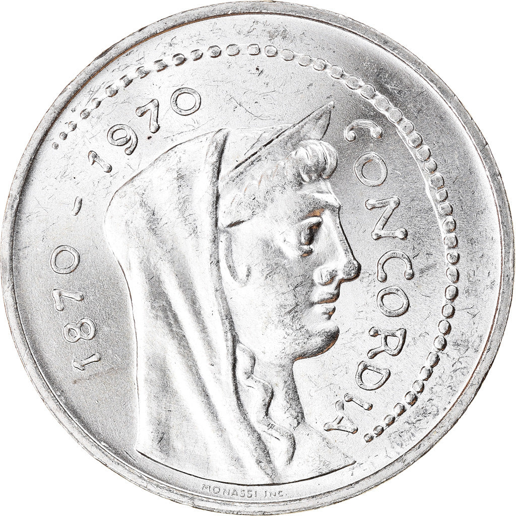 Coin, Italy, Concordia, 1000 Lire, 1970, Rome, MS(60-62), Silver, KM:101