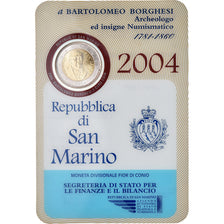 San Marino, 2 Euro, Bartolomeo Borghesi, 2004, MS(65-70), Bi-Metallic, KM:467