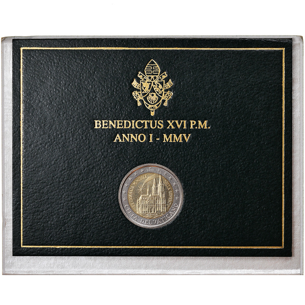 Vatican, 2 Euro, 20ème journée mondiale de la Jeunesse, 2005, FDC, Bi-Metallic