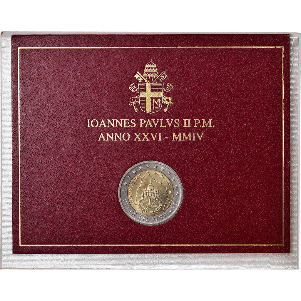 Vatican, 2 Euro, 2004, 75 ème anniversaire de la Fondation de l'Etat du