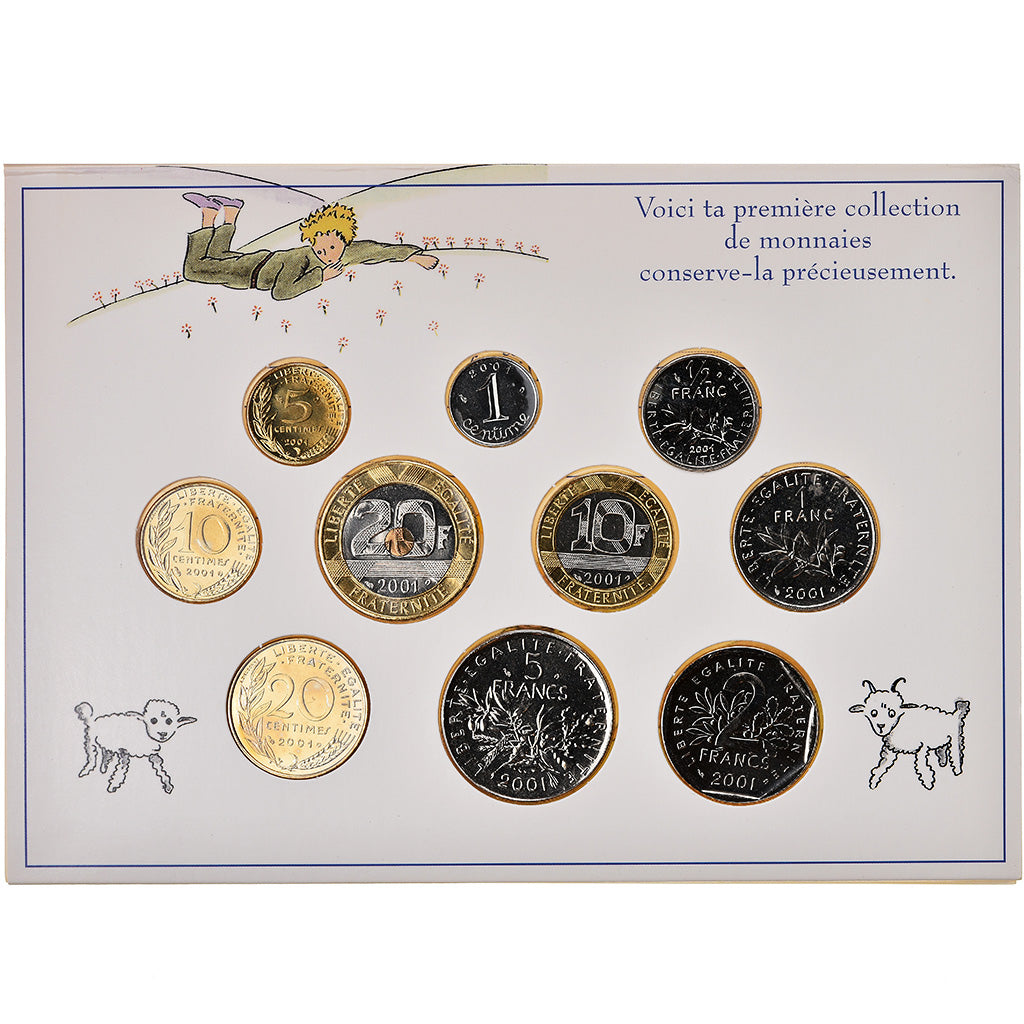 Coin, France, Petit Prince, Set, 2001, Paris, MS(65-70)
